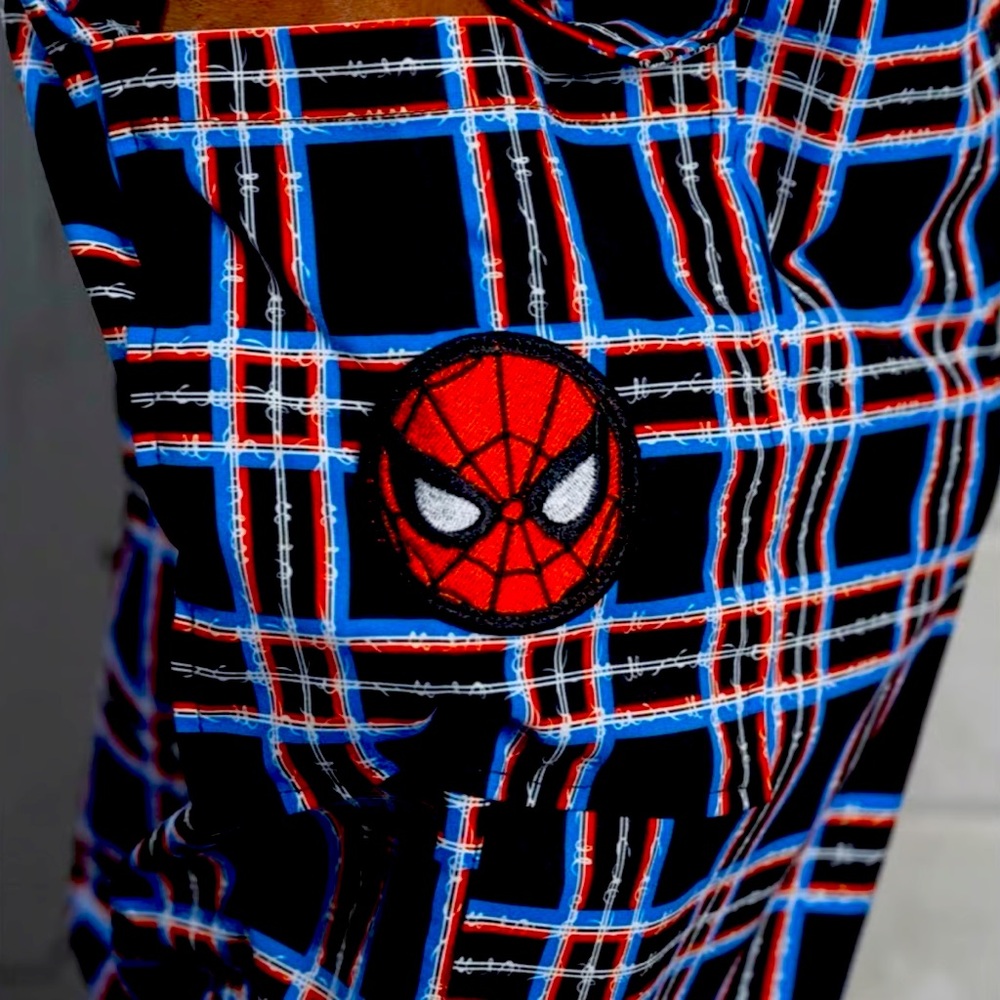 NWT!  Cakeworthy Marvel Spider-Man wide leg plaid pants 🕸️🕸️
